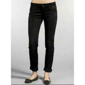 Joes Jeans Womens Rolled Chelsea Jeans Connor Black Wash Distressed size 27